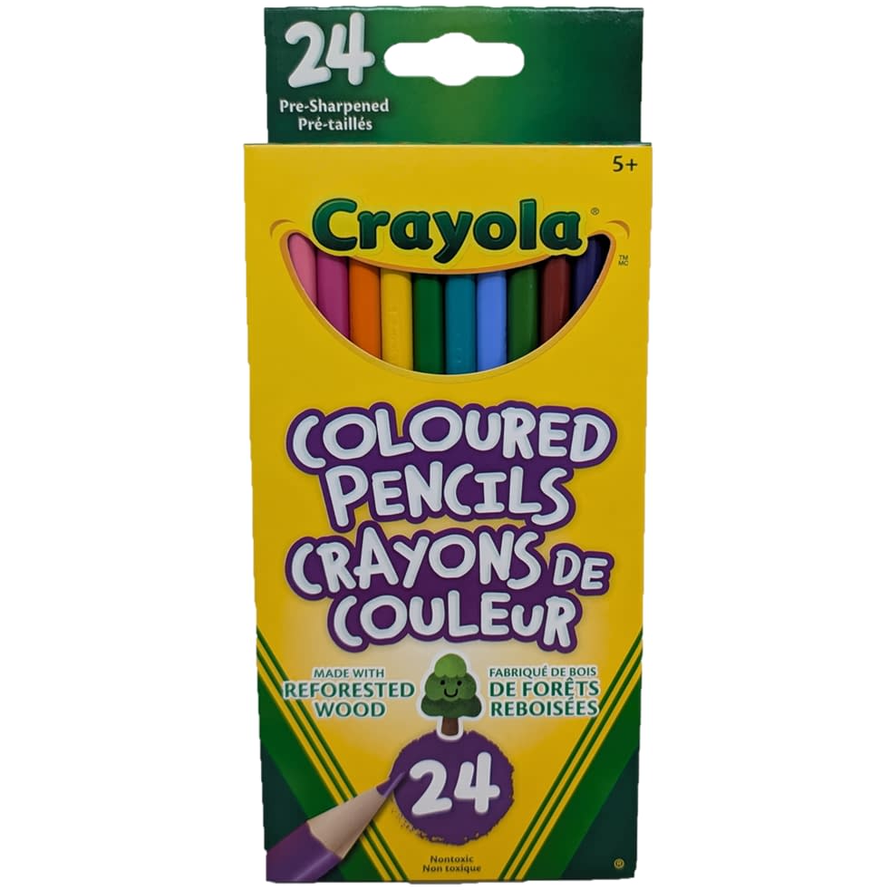 Crayola Coloured Pencils (pre-sharpened) (24 Pack)