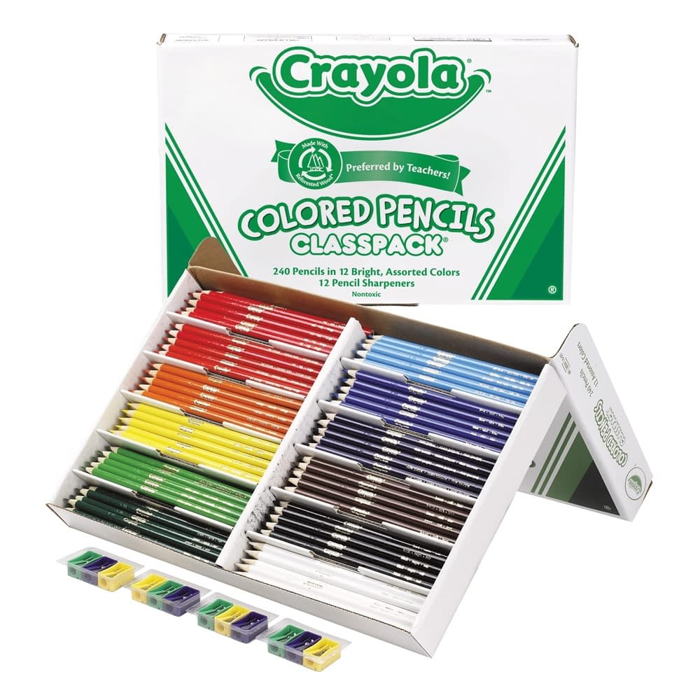 Crayola Coloured Pencils (20 x 12 colours pre-sharpened) - 240 pack - Image 1